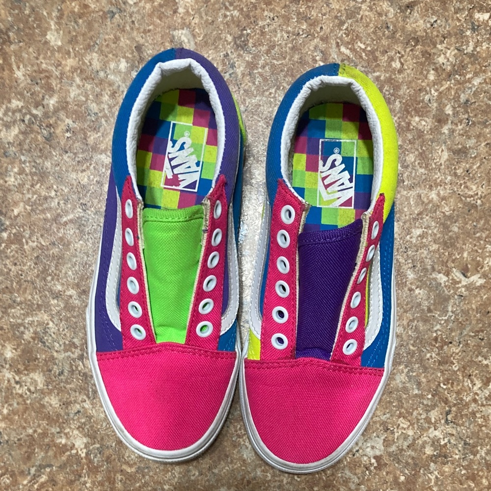 Colorful Kids VANS sneakers kids size 1